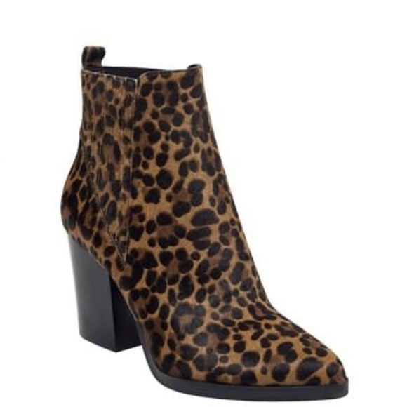 {Marc Fisher LTD} Alva Genuine Calf Hair Bootie - Picture 1 of 6